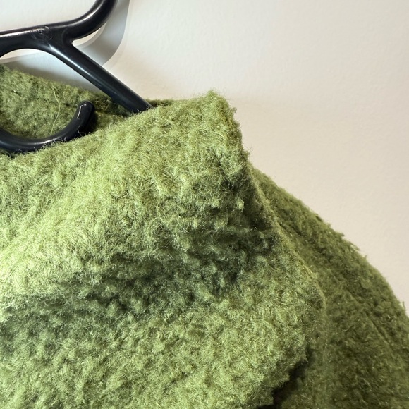 Zara Olive Green Wool Jacket - Picture 4 of 6